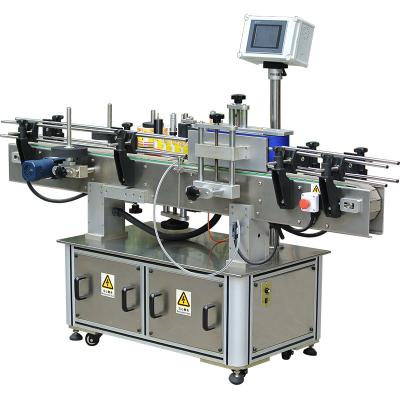 China Automatic Rotary Sticker Bottle Labeling Machine Double Sides Beverage Labeling Machine Label Bottle Machine for sale