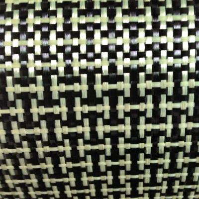 China Abrasion-Resistant Hybrid 3K Kevlar Aramid Twill Woven Carbon Fiber Fabric for sale