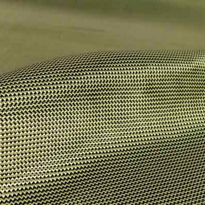 China Twill Woven Yellow Black Carbon Fiber Abrasion-Resistant Hybrid Fabric for sale