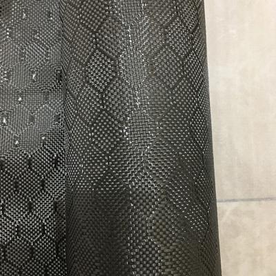 China Abrasion-resistant 3k honeycomb carbon fiber fabric 240gsm for sale