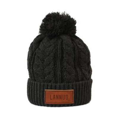 China JOINT JOINT Custom Winter Hats Wire Knit Beanie Logo for sale