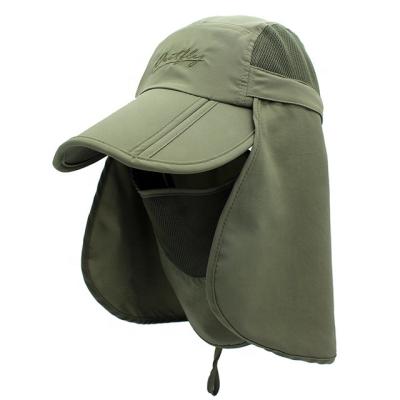 China Image Picture Mens Womens &39s Sun Protection Hat With Outdoor Neck Flap Cover for sale