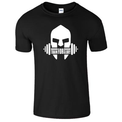 China Weightlifting Comfortable Bodybuilding Anti Pilling Men's Gym T-Shirt for sale