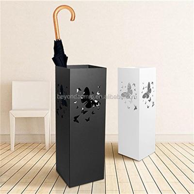 China Wholesale Promotion Gift Manufacturers Amazon Sales Models Laser Engraving Iron Umbrella Storage Barrels Racks for sale