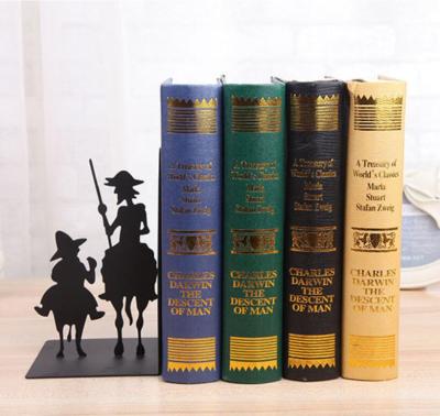 China Simple and Modern European Home or Office Book End Book End Study Iron Standing Book Stands for sale