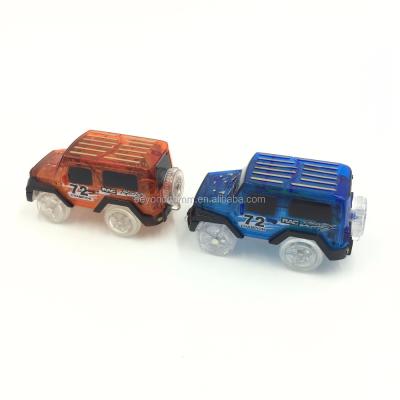 China 3LED Ignition 3LED Slot Toy Electric Mini Car Battery Operated Mini Toy Track Cars for sale