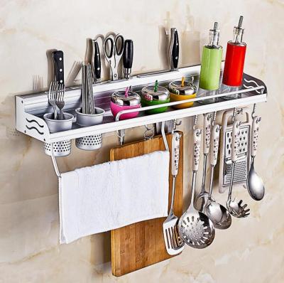 China Viable The Space Aluminum Alloy Knife Blade Aluminum Railing Multifunctional Kitchen Storage Rack for sale