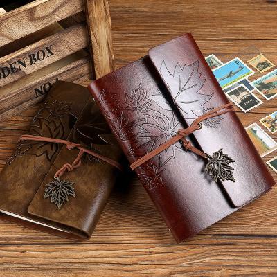 China A6 hardcover embossed PU cover business loose-leaf notebook factory custom embossed leather bound notebook for sale