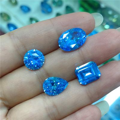 China DIY Jewelry Making Customized Size And Shape Gemstone Zircon Stone Zircon 5A CZ Loose Beads for sale