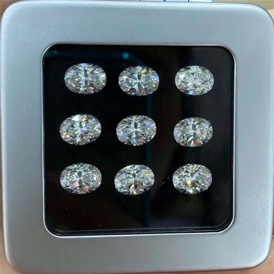 China DIY Jewelry Making D Wholesale VVS Custom Color Excellent Cut Moissanite Diamond Stone Oval Moissanite Price Per Carat for sale