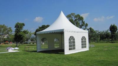 China Outdoor Party Gazebo Canopy Marquee 5x5m With Plain White PVC Sidewall Around for sale