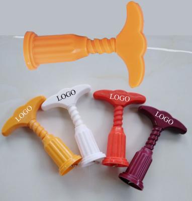 China Sustainable Wholesale Plastic Corkscrew Wine Opener Servers Twist With Custom Logo for sale