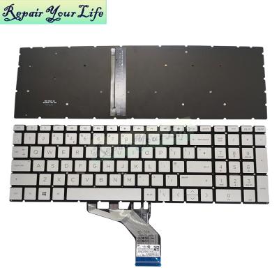 China UK Ultra Thin Backlight Laptop Keyboard For HP Pavilion 15-DA 15-DB 15T-DA 15T-DB Black Notebook Keyboard for sale