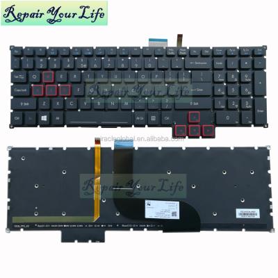China Replacement Durable Laptop Backlit Keyboard For Acer G9 G9-591 G9-592 G9-593 G9-591 GX-791 G9-791 UI Black for sale