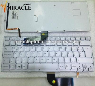 China Notebook Standard Silver Keyboard For SONY Backlight 9Z.N6BLF.101 LA Layout for sale