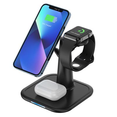 China UniversalÂ   3 in1 Magnetic Wireless Charger Station 15W Wireless Charger For Apple 13 12 Pro Max For iWatch AirPods Earphone TWS for sale