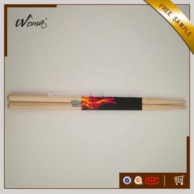 China Set of Drums OEM Maple 5A /7A Wooden Drum Sticks for sale