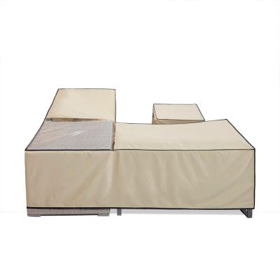 China Polyester Fabric Patio Furniture Set Cover Sofa Set Covers Outdoor Outdoor Sectional Table and Chair Set Covers Water Resistant Large for sale