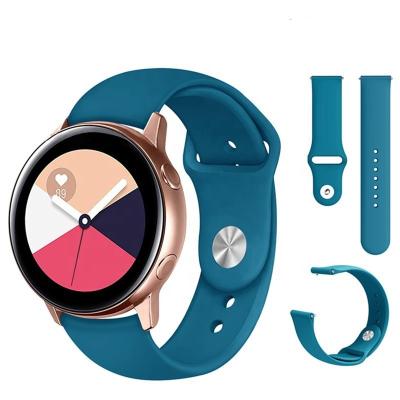 China Luxury Brand Smart Watch Band Silicone 22mm Replacement Rubber 20mm Strap For Samsung Galaxy Watch for sale