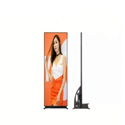 China P2 Video P2.5 P3 Standing Full Color Video Indoor Advertising Show LED Poster Screen for sale