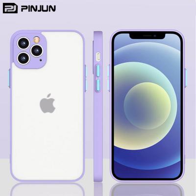 China 0.5MM Thickness 0.5MM Thickness Phone Protect Shockproof Matte Tpu Clear PC Cover For Iphone 12 pro 11 Fe Max Case S21 for sale