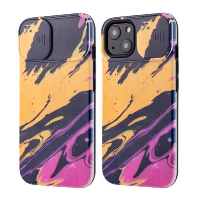 China Custom Paint Shockproof Window Ink Lens Camera Phone Protective Case For iPhone 13 12 11 pro X Max XR 7 8 plus 2 in 1 Back Cover for sale