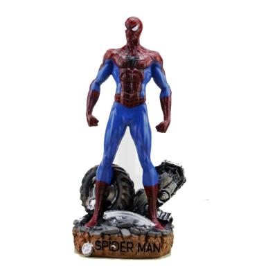 China Europe Customized Resin Spider-Man Figurine Statue Resin Craft For Home Decor for sale