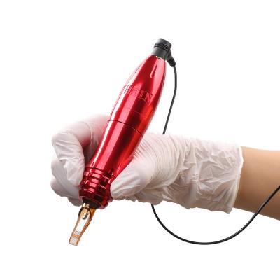 China Rhein Permanent Tattoo Supplies Hot New Rotary Tattoo Marker Pen Mast Eyebrow Tattoo Machine Red Color for sale