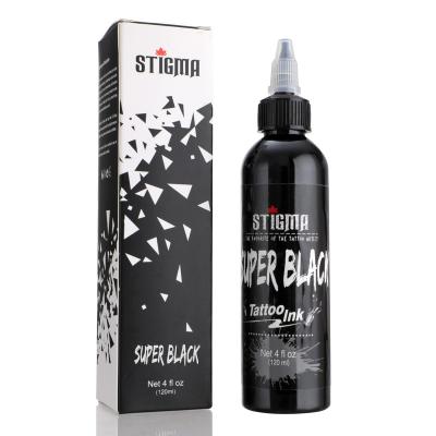 China Wholesale Body Art Tattoo Solong Best Zupper Black Tattoo Ink Body Art Organic Tattoo Ink Dye 120ml 4OZ for sale