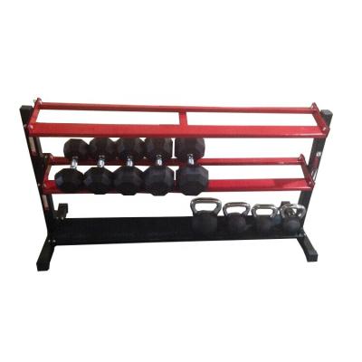 China Wholesale Indoor Combined Kettlebell And Dumbbell Dumbbell Rack Gym Fitness for sale