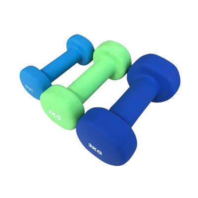 China Universal Wholesale Neoprene Vinyl Dipping Dumbbell Workout Weight Dumbbell for sale