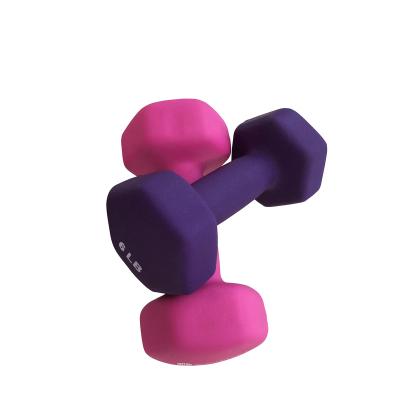 China Nantong Universal Wholesale Neoprene Dumbbell Hex Shape for sale