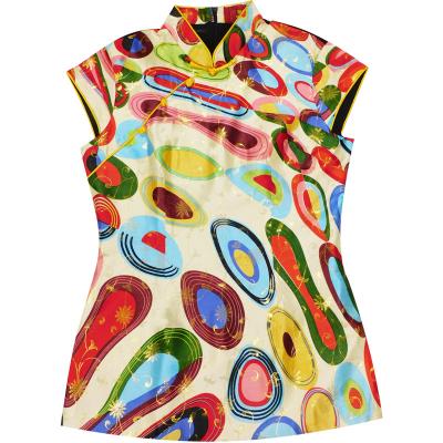 China New Product Hot Selling New Product Spring And Summer New Women'S Clothing European American Sustainable Printing Plus Size Women Tops for sale