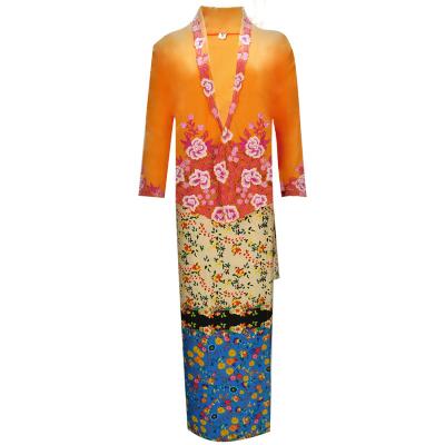 China New Hot Sale Muslim Dresses Print Soft Fabric Women Islamic Clothing Kebaya 920B4-SP2021-5-2 for sale