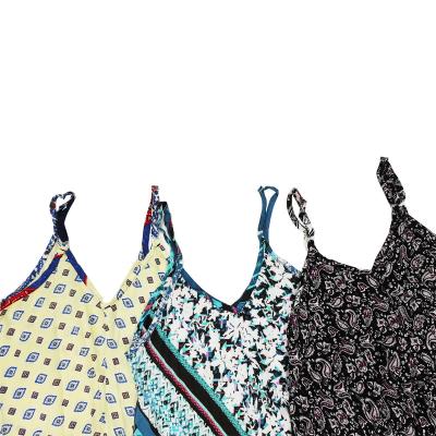 China Sustainable Modern OEM Multiple Color New Product Multiple Color Loose Fit Sling Beach Printing Dress for sale