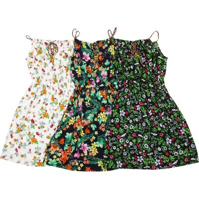 China China Wholesale Viable Multi Color Flower Pattern Women Clothing Print Loose Fit Sling Casual Skirt Beautiful for sale