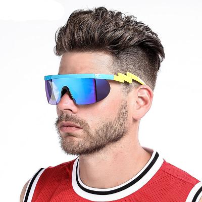 China High End Anti PC UV400 2021 Sport Eyewear Popular Men Women Outdoor Sunglasses Cycling Increasing Sun Glasses for sale