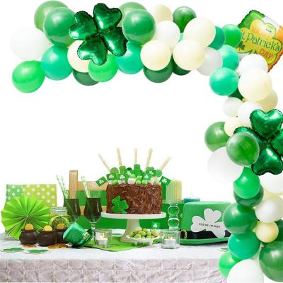 China 105pcs Latex St Patrick's Day Decoration Craft Ornaments Green Balloon Garland Kit for Party etc. Day Balloon Set. st patrick for sale