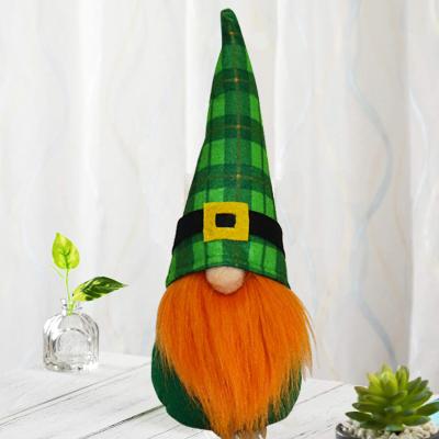 China Handmade St Patrick's Day Party Decoration Spring St Patrick's Day Gnome Plush Elf Dwarf for Irish Saint Paddy's Day March Gift Decorations for sale