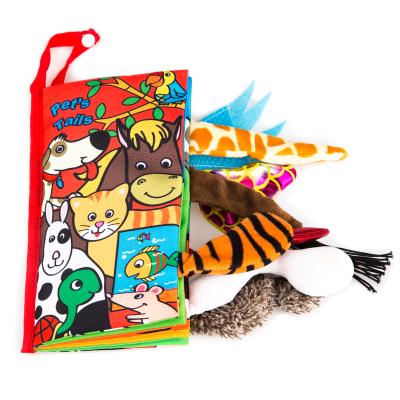 China Children Playing New Design Morden Cloth Book Hardcover Animal Cloth Book Fashionable Soft Plush Educational Toys For Baby Other Educational Toys for sale