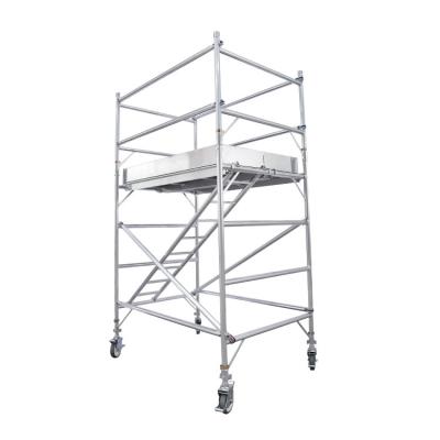 China Industrial Inclined Wide Frame 100m Work Height Scaffolding Climbing Ladder Ladder for sale