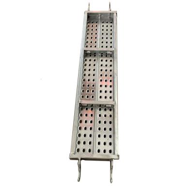 China Industrial Hot Dip Galvanized Scaffolding Steel Planks Slanted Wide Ladder Frame for sale