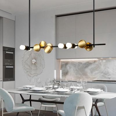 China Modern Modern Design Indoor Decoration Light Living Room Dining Room aluminium Luxury Glass LED Pendant Lamp for sale