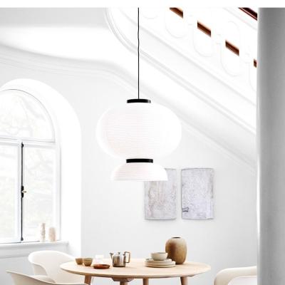 China Modern Modern Design Residential Decoration Chandelier rice paper Modern Led Pendant Lamp for sale