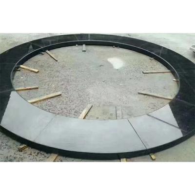 China Modern Chinese Mongolian Black Circular Granite Wall Decoration Granite Waterjet for sale