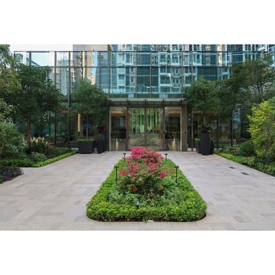 China Contemporary Natural Outdoor Garden Flooring Cobblestone Granite Parking Tiles for sale