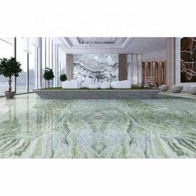 China Factory Price Modern Polished New Ice Light Green Marble Slab For Wall Flooring for sale