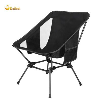 China Outdoor Camping Chair Backpacking Chair Portable Adjustable Height Camping Chair Portable Folding Chairs With Pockets Packable Compact Side Heavy Duty 400lb Light Weight for sale