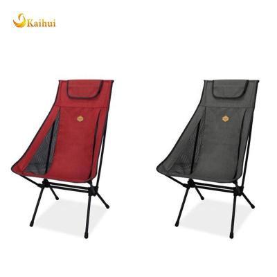 China Portable Camping Chair Adjustable Height Backpacking High Back Ultralight Camping Chair for sale