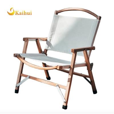 China Folding Camping Wooden Chair Portable Compact Wooden Folding Table Chair With Carry Bag for sale